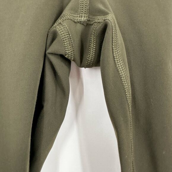 Lululemon Womens 6 Power Thru‎ Tight Legging Green Olive Pockets - Picture 5 of 12